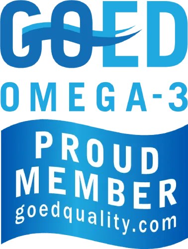 Odznaka członkostwa GOED (Organization for EPA and DHA Omega-3s)